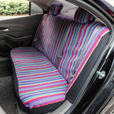 Load image into Gallery viewer, Copap Purple Stripe Car Seat Cover Multi-Color Baja 10pc Seat Covers Full Set with 15” Steering Wheel Cover &amp; Seat Belt Protectors