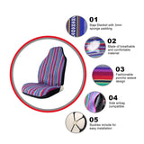 Load image into Gallery viewer, Copap Seat Covers Universal for Purple Stripe Front Seat Baja Stripe Colorful Bucket Covers