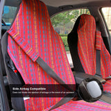 Load image into Gallery viewer, Copap Baja Front Seat Covers Red Stripe Colorful Saddle Blanket Seat Cover Universal for Car, SUV &amp; Truck