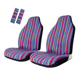 Load image into Gallery viewer, Copap Seat Covers Universal for Purple Stripe Front Seat Baja Stripe Colorful Bucket Covers
