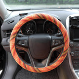 Load image into Gallery viewer, AOTOMIO 15 inch New Baja Blanket Car Steering Wheel Cover Universal Fit Most Cars Automotive Orange Ethnic Style Coarse Flax Cloth