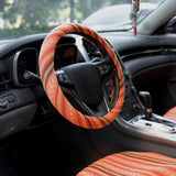 Load image into Gallery viewer, AOTOMIO 15 inch New Baja Blanket Car Steering Wheel Cover Universal Fit Most Cars Automotive Orange Ethnic Style Coarse Flax Cloth