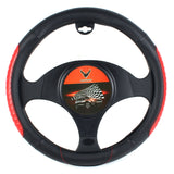 Load image into Gallery viewer, AOTOMIO Auto Car Steering Wheel Cover Black &amp; Red TPE Material Non-slip Grip Universal 15 inch