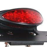 Load image into Gallery viewer, BOMPA 12V Motorcycle Tail Integrated Light with Red Lens Black LED Plate Mount Turn Signal Brake Stop Running Universal Fit