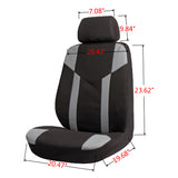 Load image into Gallery viewer, Copap Car Seat Covers, Black &amp; Gray Split Front Seat Cover Airbag Compatible, Universal Fit for Auto Truck Van SUV