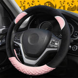 Load image into Gallery viewer, New Fashionable Auto Wheel Protector Soft Cute No Bad Smell Universal Fit 15 Inch Car Steering Whee Cover